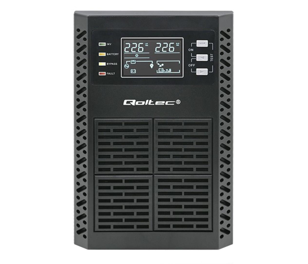 QOLTEC UPS 1kVA | 1000W | Power Factor 1.0 | LCD | EPO| USB | On-line 52280 - 1238938 - zdjęcie 3